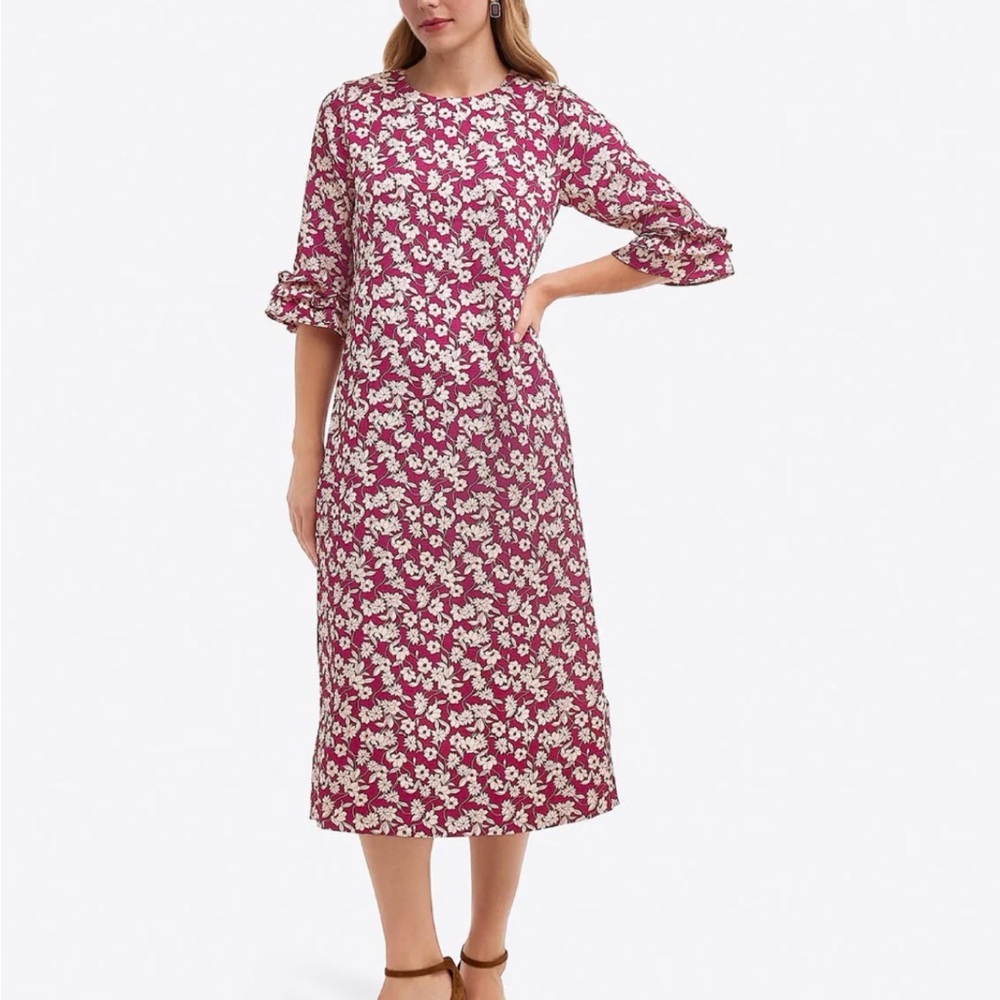 Draper James Berry Floral Midi Dress